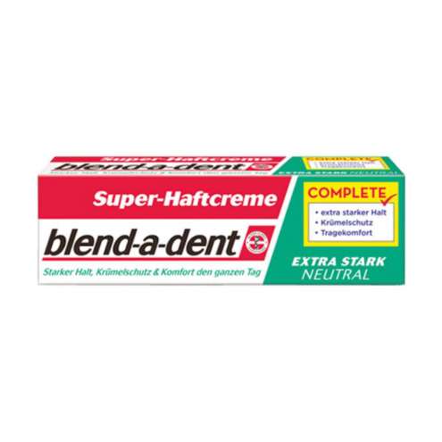 Blend-a-dent Complete Extra Stark Neutral - Экстрасильный фиксирующий крем, 47 г